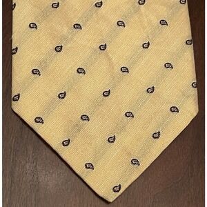 Venanzi Gold Blue 100% Silk Men’s Neck Tie Made In Italy